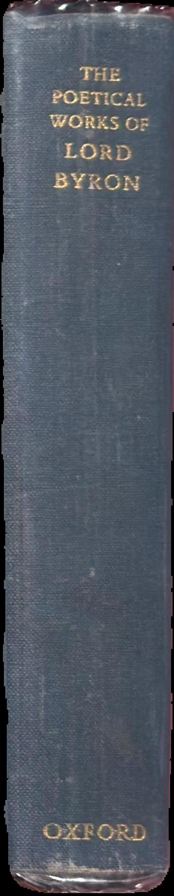 The poetical works of Lord Byron live spine
