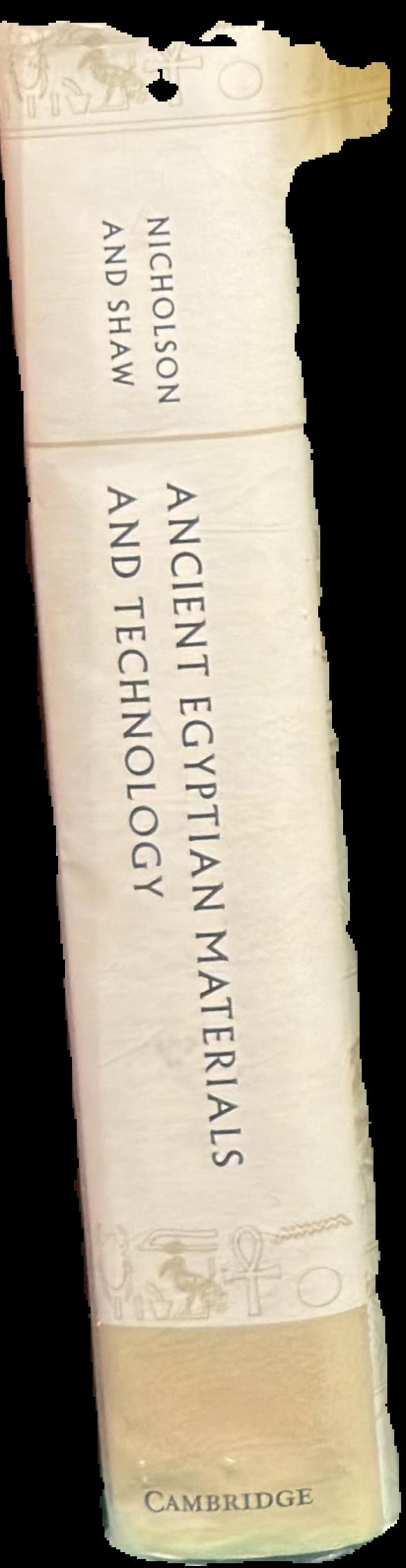 Ancient Egyptian materials and technology live spine