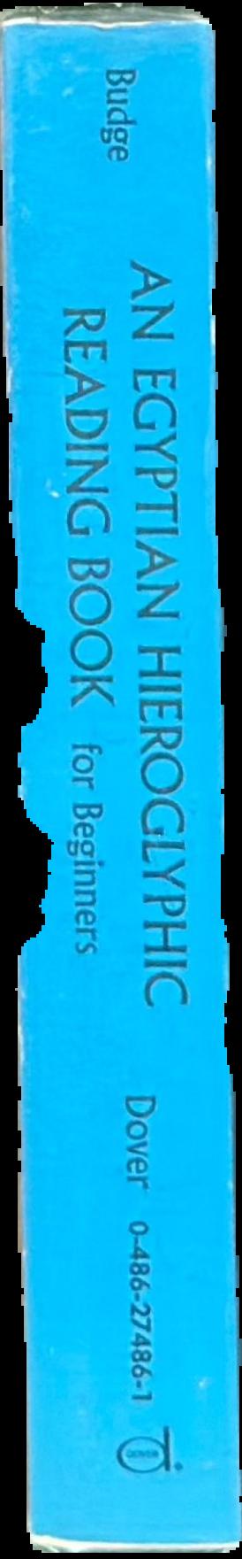 An Egyptian hieroglyphic reading book for beginners live spine