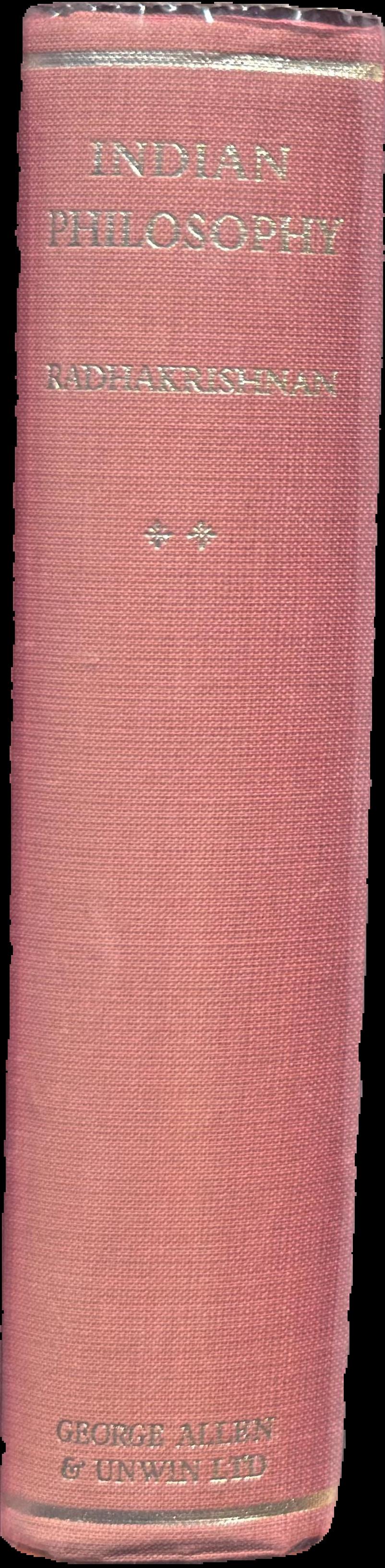 Indian philosophy : Volume 1 / by Radhakrishnan live spine
