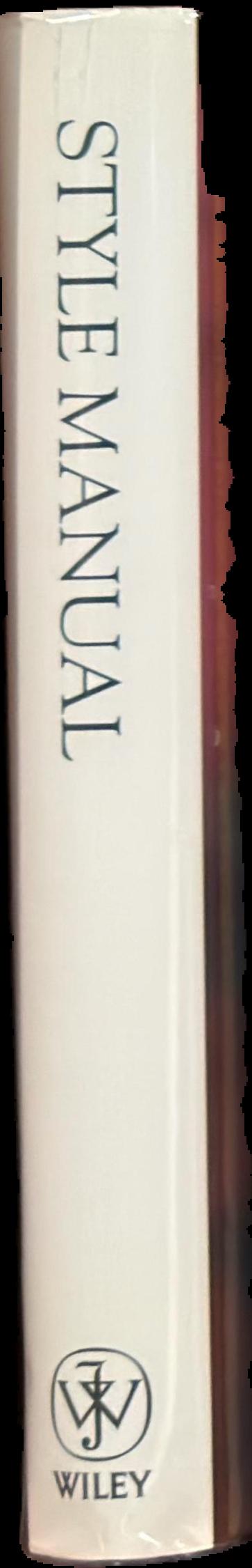 Style manual for authors, editors and printers live spine