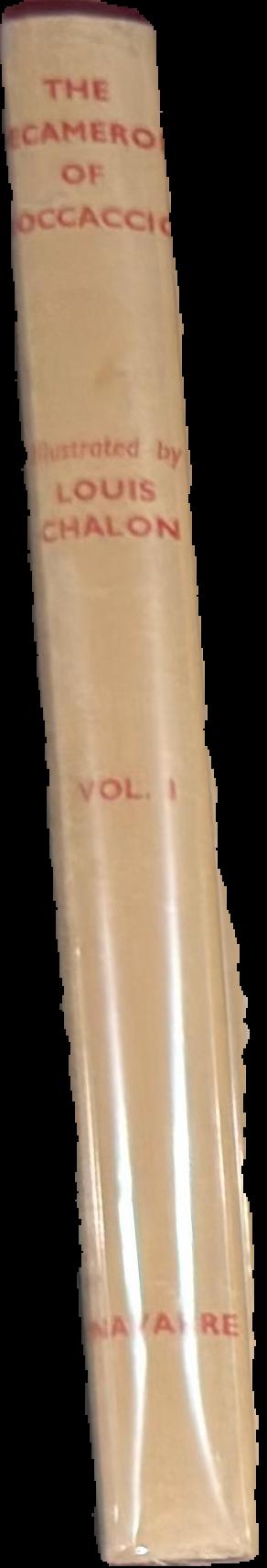 The decameron of Giovanni Boccaccio : volume the first live spine