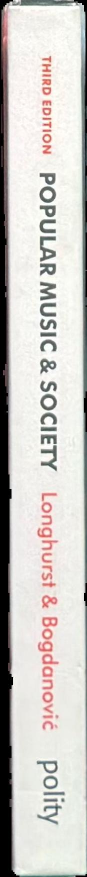 Popular music and society live spine