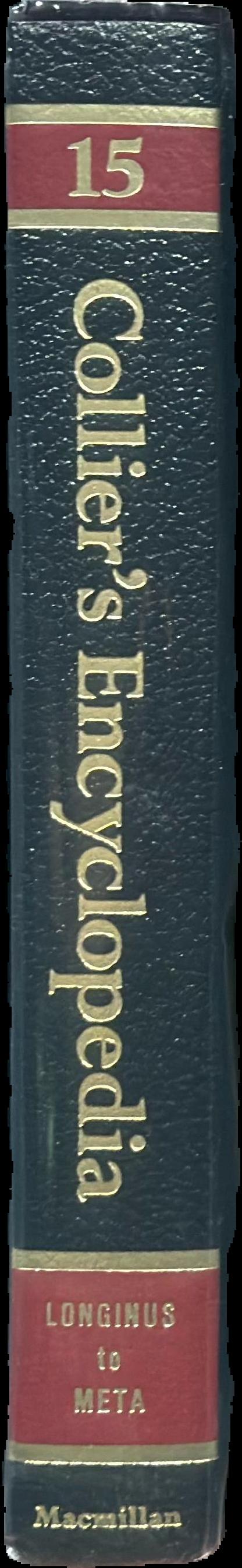 Collier's encyclopedia with bibliography and index live spine