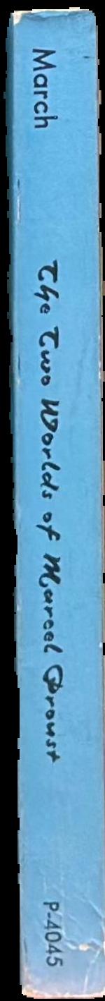 The two worlds of Marcel Proust live spine