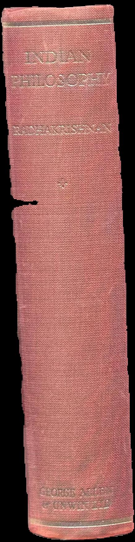 Indian Philosophy: volume II / by Radhakrishnan live spine