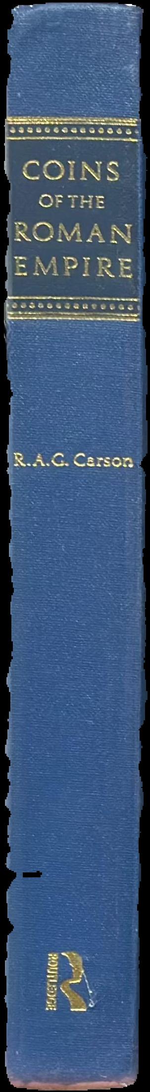 Coins of the Roman Empire / R.A.G. Carson live spine