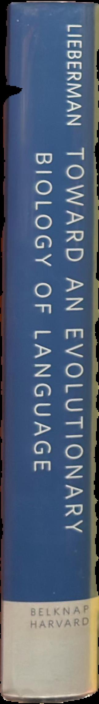 Toward an evolutionary biology of language live spine