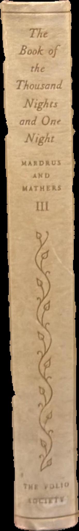 The book of the thousand nights and one night : volume III live spine