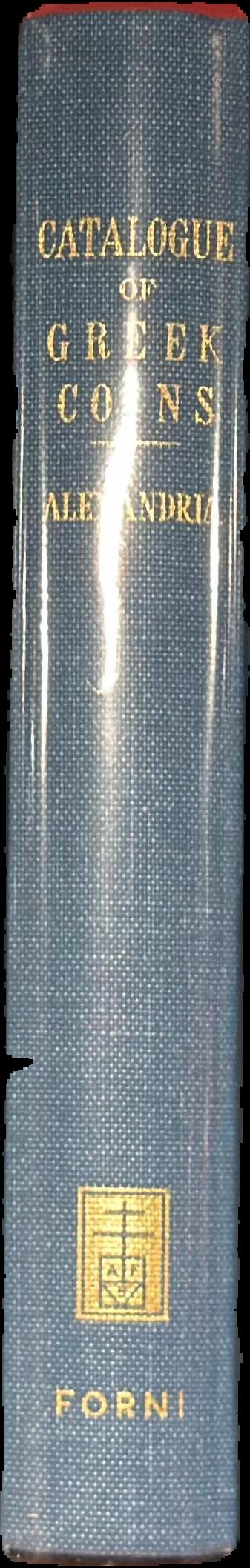 Catalogue of the coins of Alexandria and the Nomes live spine