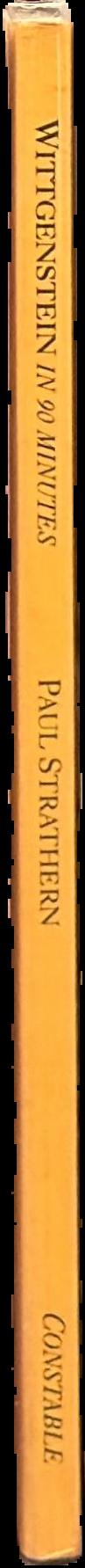 Wittgenstein (1889-1951) in 90 minutes / Paul Strathern live spine
