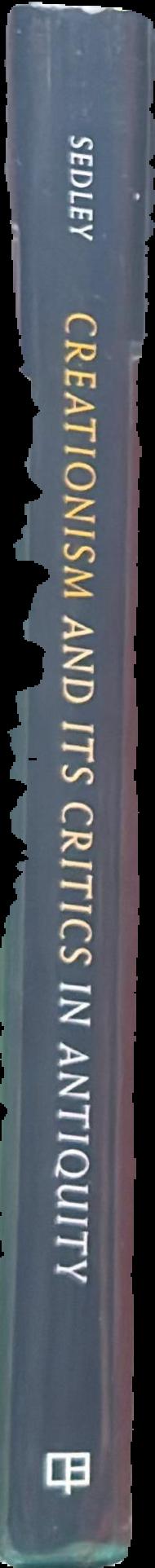 Creationism and its critics in antiquity live spine