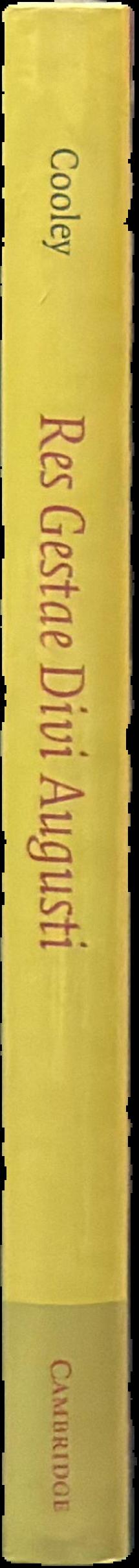 Res Gestae Divi Augusti : text, translation and commentary live spine