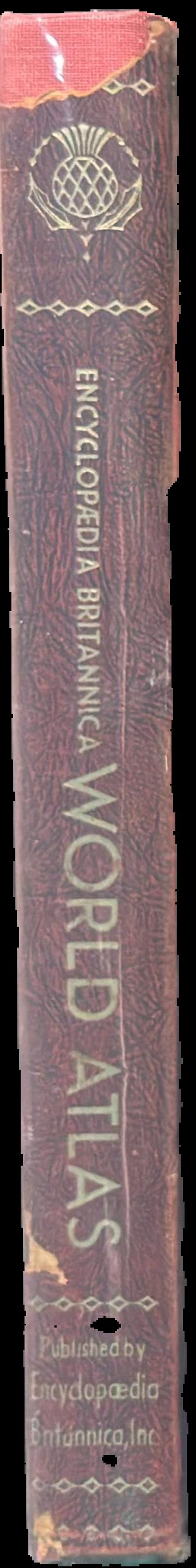 Encyclopaedia Britannica world atlas […] live spine