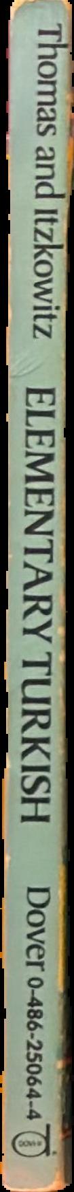 Elementary Turkish live spine