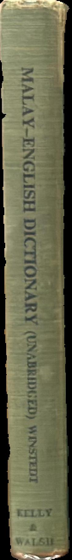 An unabridged Malay-English dictionary live spine