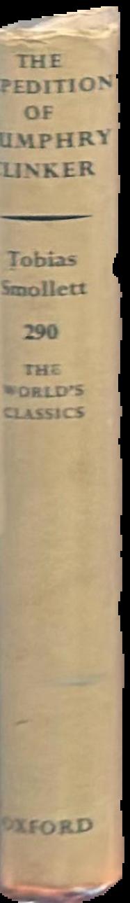 The expedition of Humphry Clinker live spine