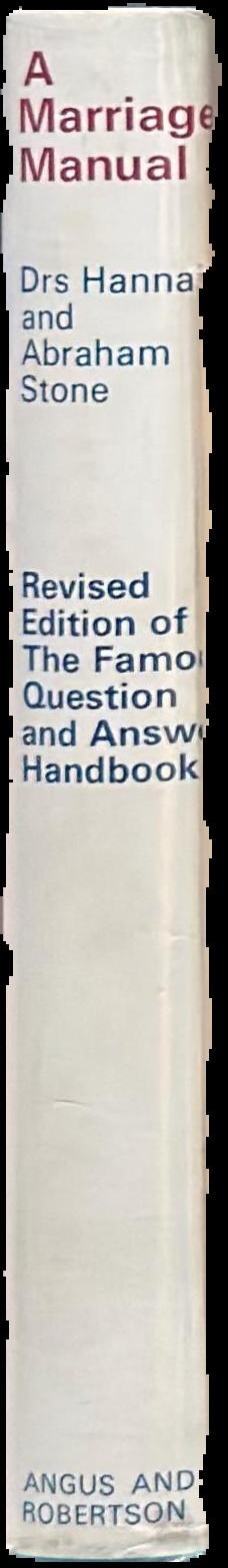 A marriage manual : a practical guide-book to sex and marriage live spine