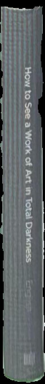 How to see a work of art in total darkness live spine