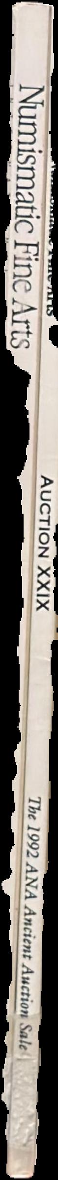 Auction XXIX : the 1992 ANA ancient auction sale, an offering of ancient Greek & Roman coins, August 13, 1992 / Numismatic Fine Arts live spine