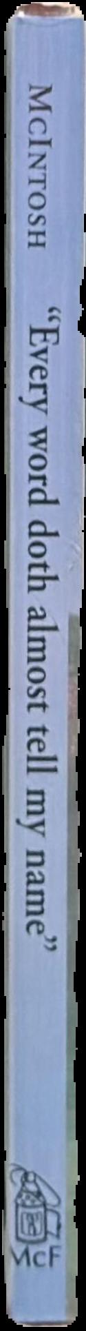 "Every word doth almost tell my name" : authorship of Shakespeare's sonnets live spine