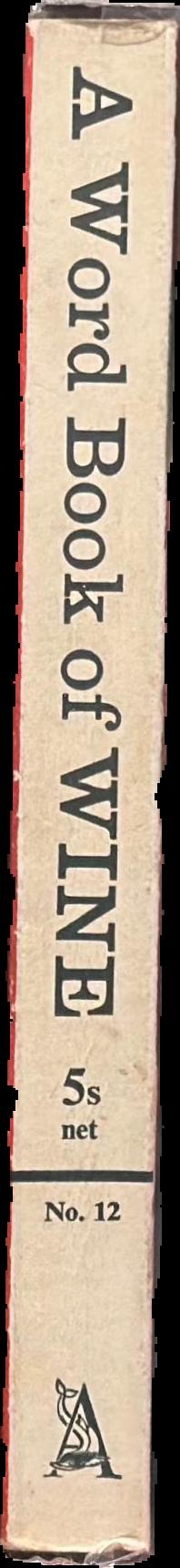 A word-book of wine live spine
