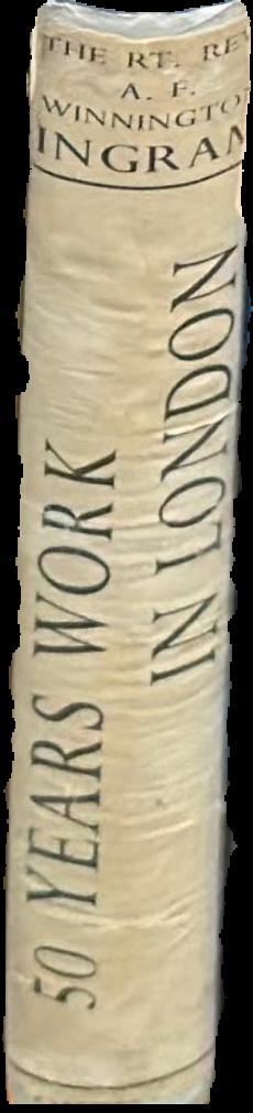 Fifty years' work in London (1889-1939) live spine