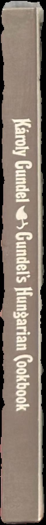 Gundel's Hungarian cookbook live spine