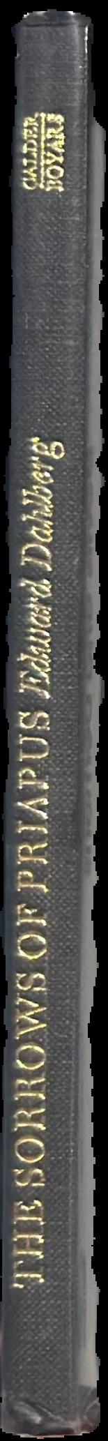 The sorrows of Priapus live spine