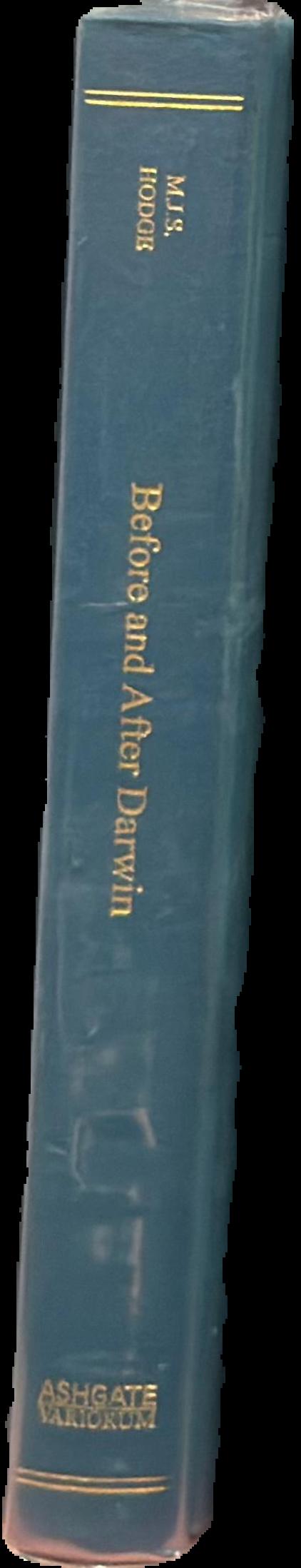 Before and after Darwin : origins, species, cosmogonies, and ontologies live spine