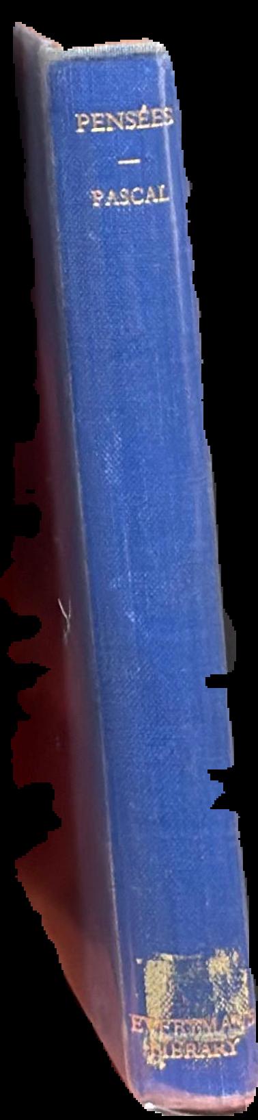 Pensées / Blaise Pascal live spine