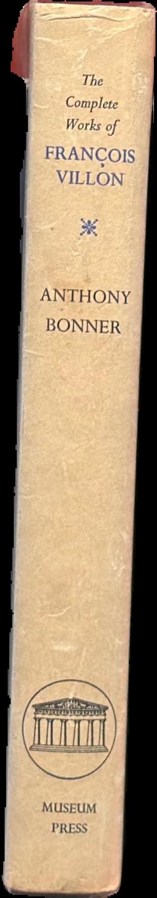The complete works of Francois Villon live spine