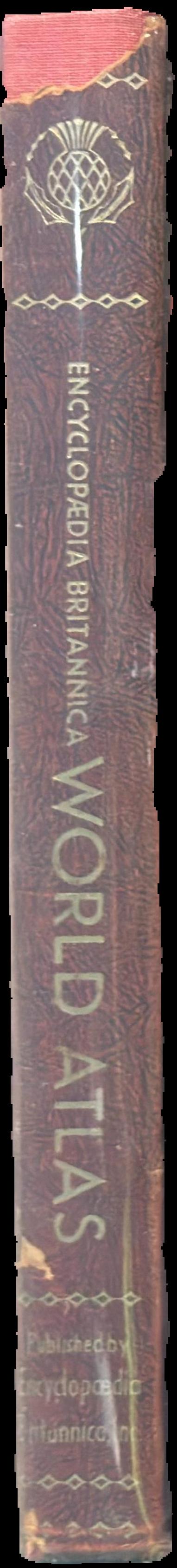 Encyclopaedia Britannica world atlas […] live spine