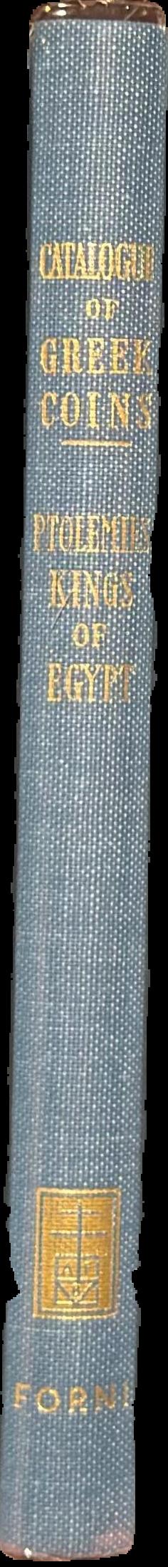 Catalogue of Greek coins : the Ptolemies, Kings of Egypt live spine