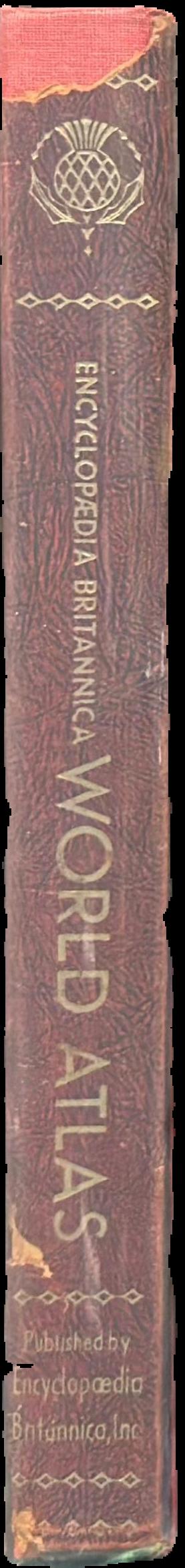 Encyclopaedia Britannica world atlas […] live spine