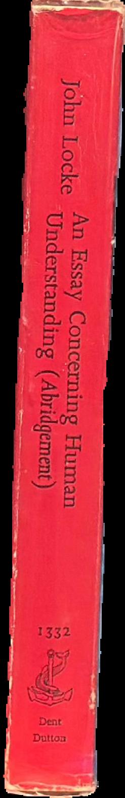 An essay concerning human understanding : an abridgement live spine