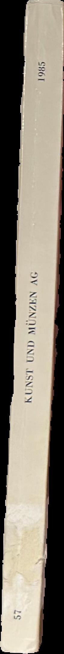 Listino N. 57, Settembre 1985 / Kunst und Munzen live spine