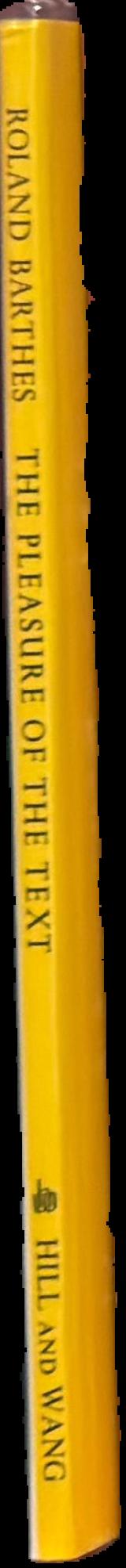 The pleasure of the text live spine