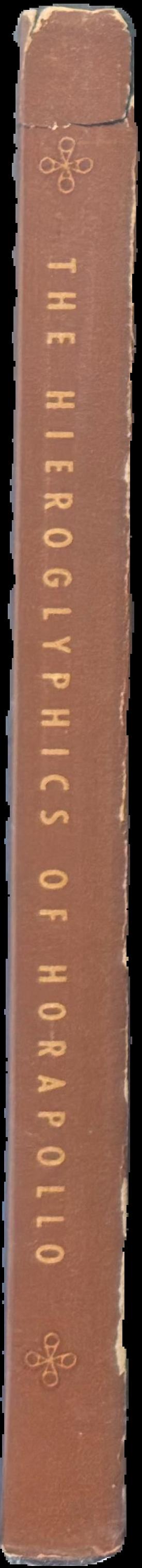 The hieroglyphics of Horapollo live spine