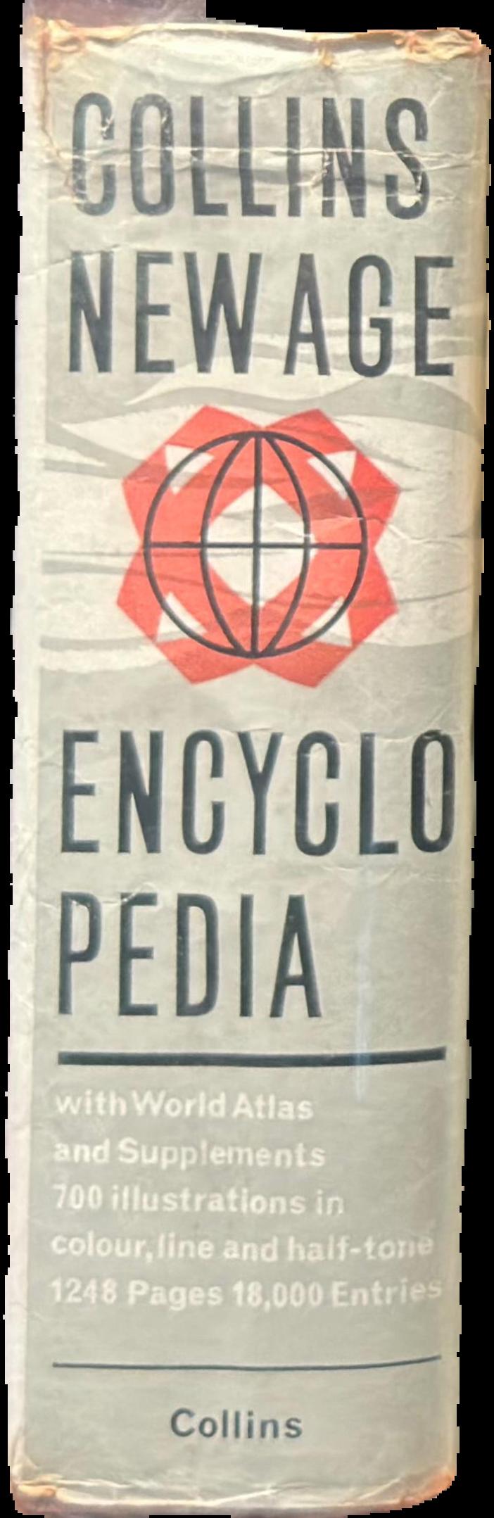 Collins new age encyclopedia, world atlas, & various supplements live spine