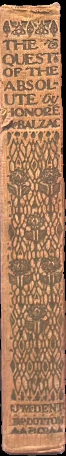 The quest of the absolute / by Honore de Balzac live spine