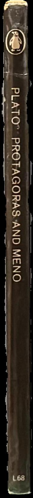 Protagoras and Meno / Plato ; translated with an introduction by W. K. C. Guthrie live spine