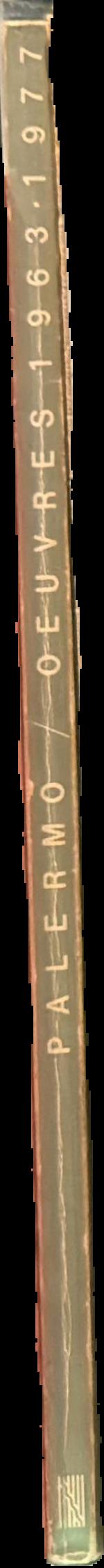 Palermo : oeuvres 1963-1977 live spine