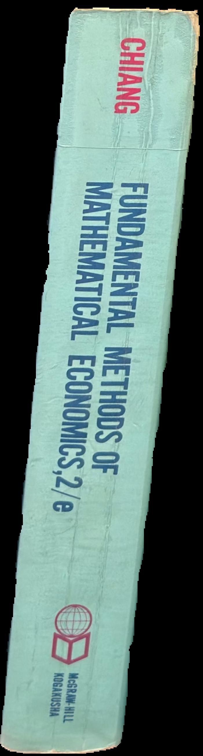 Fundamental methods of mathematical economics live spine