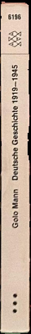 Deutsche Geschichte 1919–1945 live spine