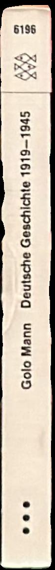 Deutsche Geschichte 1919–1945 live spine