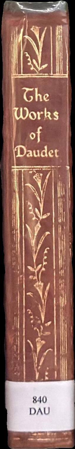 The works of Alphonse Daudet live spine