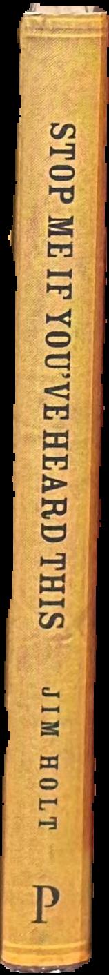 Stop me if you've heard this : a history and philosophy of jokes live spine