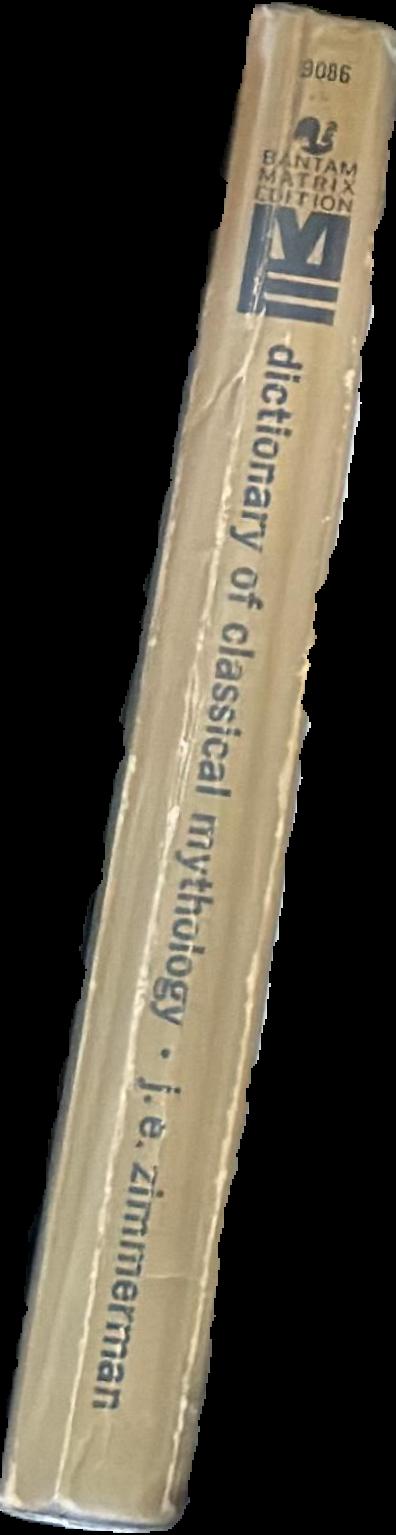 Dictionary of Classical mythology / by J. E. Zimmerman live spine