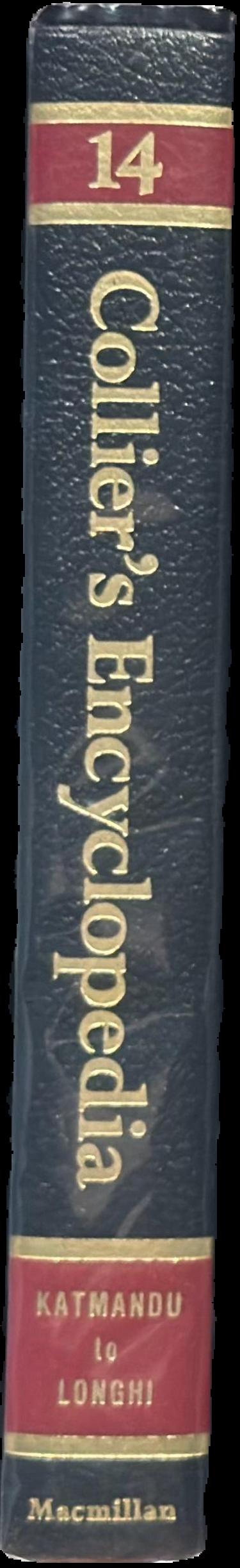 Collier's encyclopedia with bibliography and index live spine